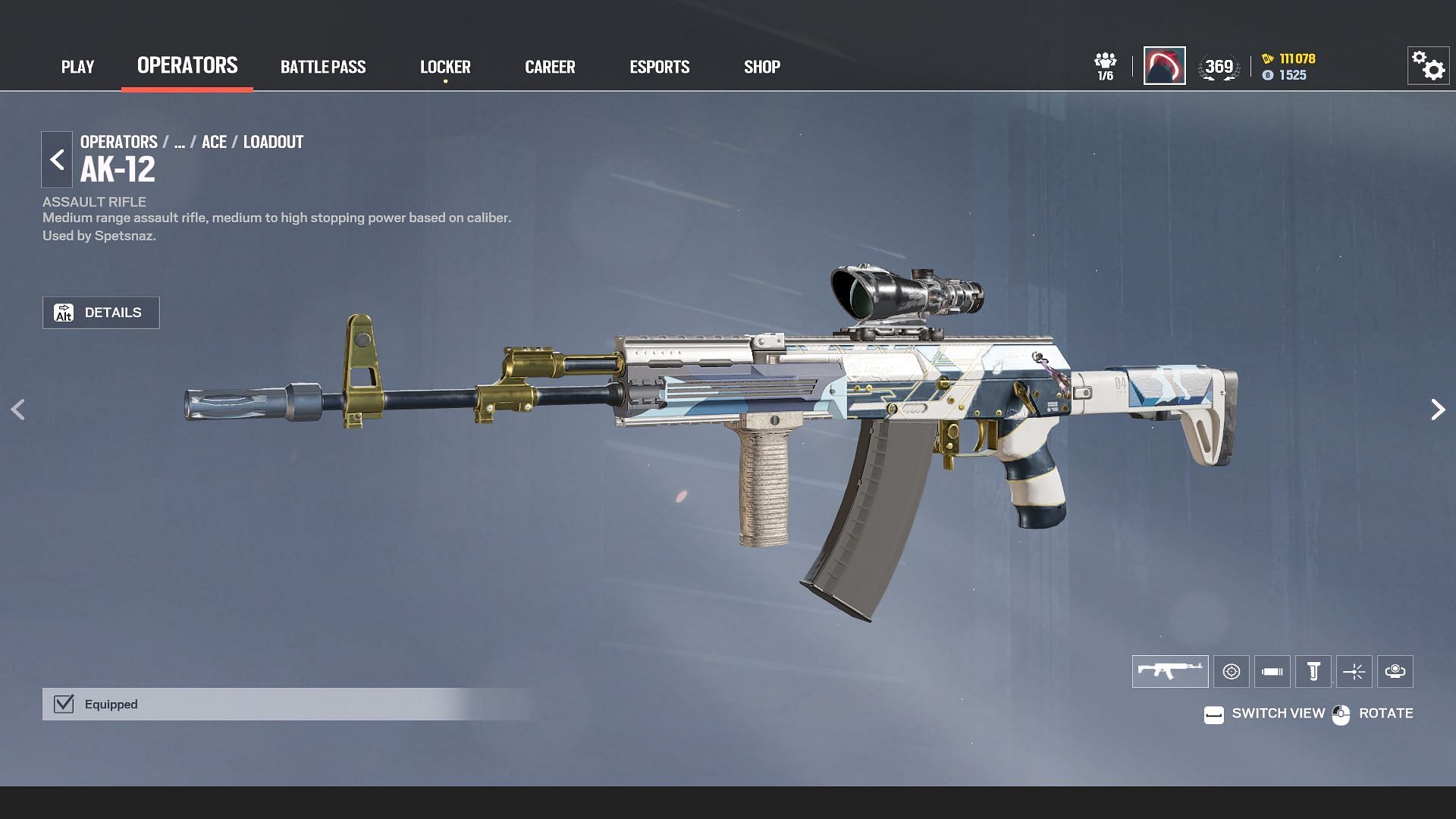 AK-12 is one of the best weapons to use in Rainbow Six Siege X (Image via Sportskeeda Gaming || Ubisoft)